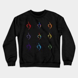 Rainbow Eating Disorder Recovery Symbol Sticker Pack Crewneck Sweatshirt